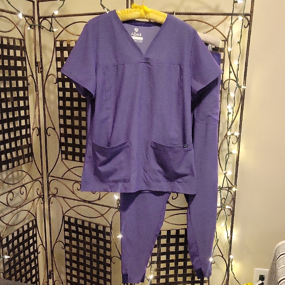 Purple Scrub Set
